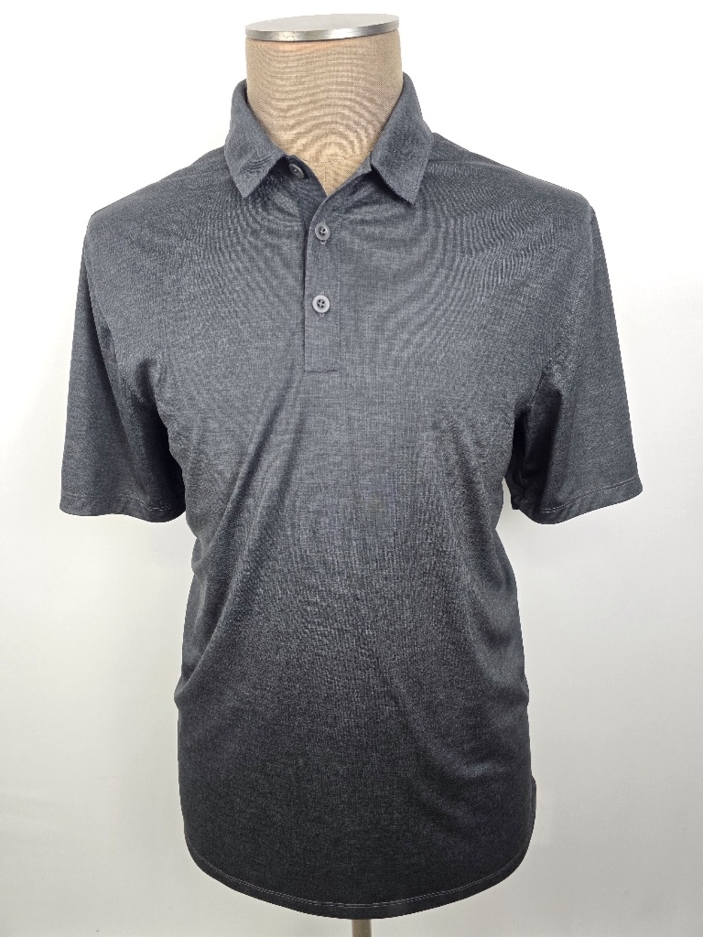 Nike Golf Men's Dri-FIT Crosshatch Polo Shirt Anthracite Gray Size Large L